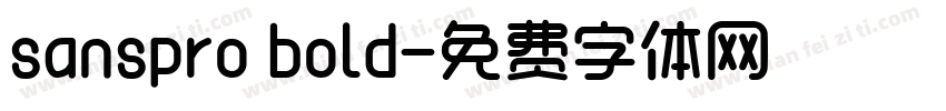 sanspro bold字体转换